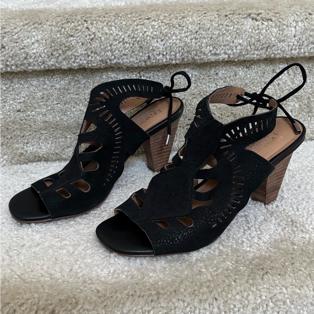 Black Heeled Sandals